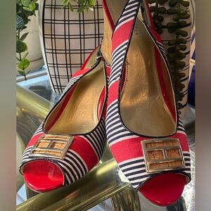 Tommy Hilfiger Striped Violeta Wedges